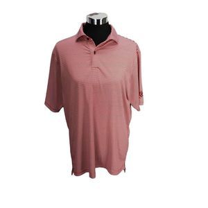 Fairway and Greene‎ Red and White Striped Size Medium Polo